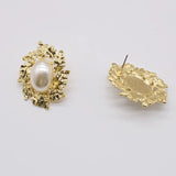 Baroque Big Pearl Earrings Vintage Indian Jewelry