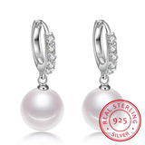 Freshwater Pearl Sterling Silver Earrings Wedding Gift