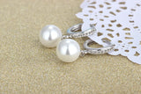 Freshwater Pearl Sterling Silver Earrings Wedding Gift