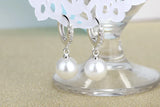 Freshwater Pearl Sterling Silver Earrings Wedding Gift