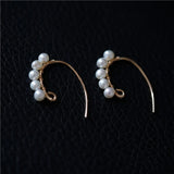Pearl Earrings Filled Jewelry Vintage Charm Brincos Minimalist Jewelry