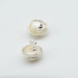 Baroque Pearl Silver Braided Earrings Ladies Earrings