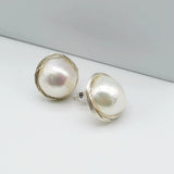 Baroque Pearl Silver Braided Earrings Ladies Earrings