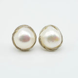 Baroque Pearl Silver Braided Earrings Ladies Earrings