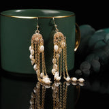 Pearl Earrings 925 Silver Real Amulet Jewelry Gemstones
