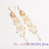 925 Silver Pearl Earrings Women Amulets Jewelry Natural Gemstone Gift