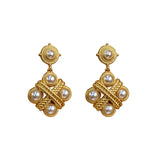 Pearl Earrings for Women Plated Handpicked Jewelry Gift for Mom