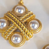 Pearl Earrings for Women Plated Handpicked Jewelry Gift for Mom