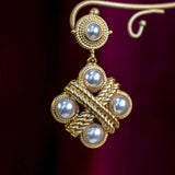 Pearl Earrings for Women Plated Handpicked Jewelry Gift for Mom