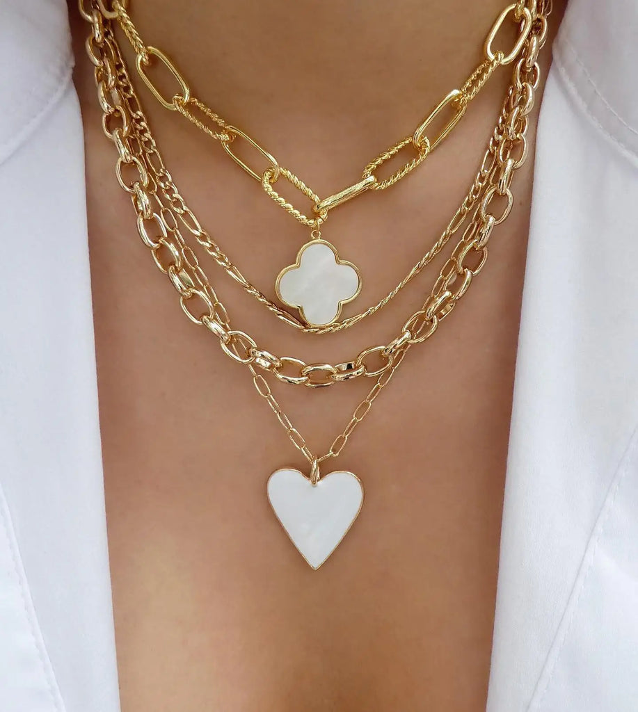 Pearl Vintage Multilayer Snake Chain Chokers Necklaces for Women Bead Necklace