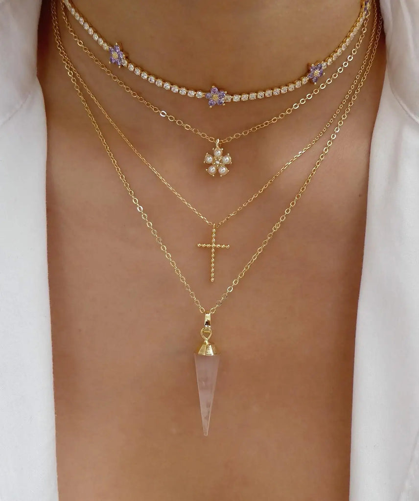 Pearl Vintage Multilayer Snake Chain Chokers Necklaces for Women Bead Necklace
