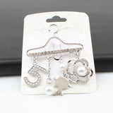 Pearl Flower CC Brooch for Women's Clothing