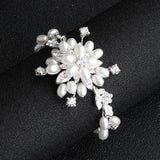Pearl Flower Crystal Bracelet for Wedding Party