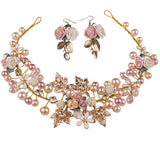 Pearl Flower Crystal Rhinestone Wedding Bridal Hair Band