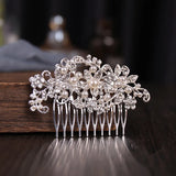 Pearl Flower Hair Clips Bridal Hair Piece for Women