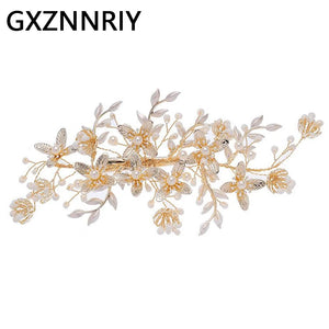 Pearl Flower Hair Clips Wedding Bridal Hair Jewelry Party Headpiece
