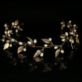 Silver Leaf Headpiece Bridal Hair Jewelry Wedding Hair Accessories