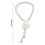 Pearl Flower Waist Chain Women Body Chain Jewelry Necklace Waist Decor