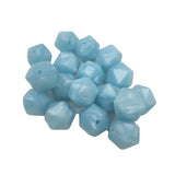 Green Icosahedron Silicone Bead for Keychain DIY Craft