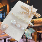 Acrylic Flower Geometric Hair Barrettes Hairgrip Set for Women