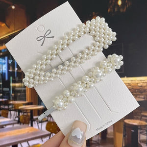 Acrylic Flower Geometric Hair Barrettes Hairgrip Set for Women