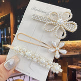 Acrylic Flower Geometric Hair Barrettes Hairgrip Set for Women