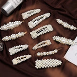 Acrylic Flower Geometric Hair Barrettes Hairgrip Set for Women