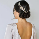 Pearl Hair Comb Hairpin Wedding Tiaras Crystal Hair Clip