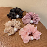 Pearl Hairbands Women Hair Band Bezel Clip Headband Tie Hair Accessories