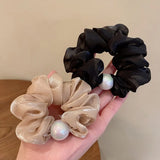 Pearl Hairbands Women Hair Band Bezel Clip Headband Tie Hair Accessories