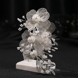 Pearl Hairbands Wrist Flower Wedding Accessories For Women