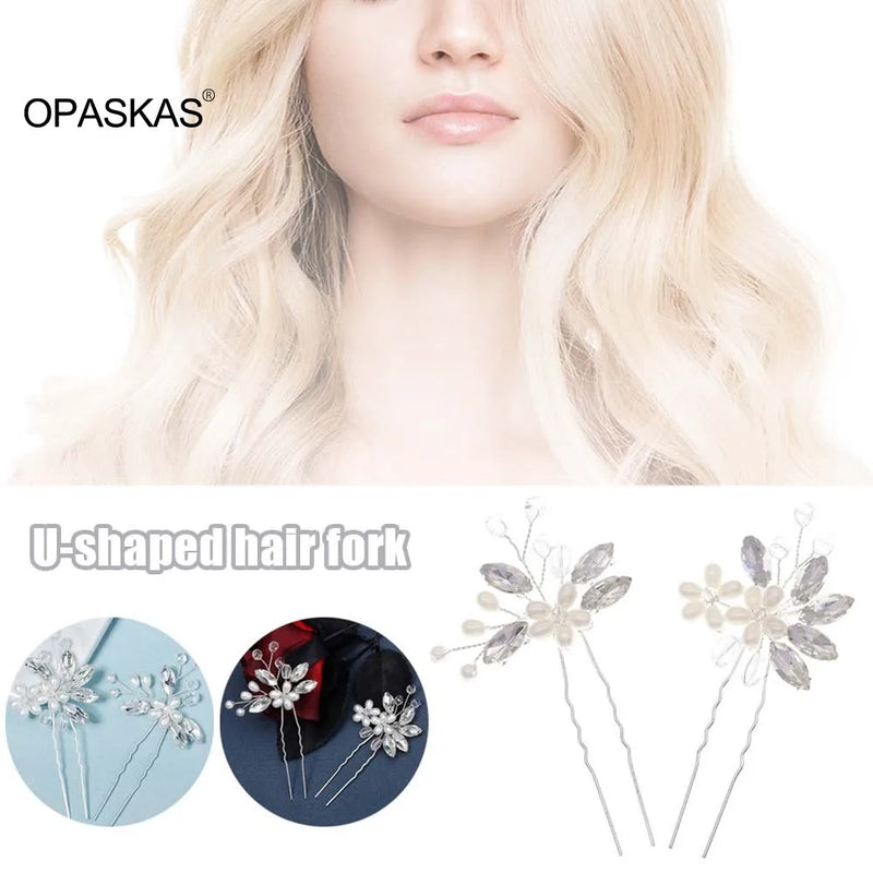 Pearl Hairpins Wedding Hair Accessories Bridal Headpiece For Women