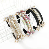 Colorful Rhinestone Baroque Headband for Women Girls
