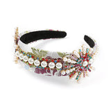 Colorful Rhinestone Baroque Headband for Women Girls