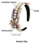 Colorful Rhinestone Baroque Headband for Women Girls