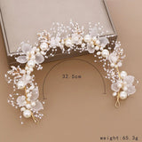 Pearl Headband White/Blue/Pink Flower Crowns