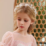 Pearl Headband White/Blue/Pink Flower Crowns