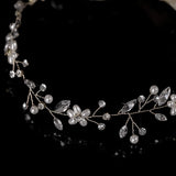 Pearl Headbands Rhinestone Flower Hairbands