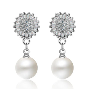 Romantic Star Drop Earrings 925 Silver Jewelry for Women