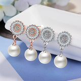 Romantic Star Drop Earrings 925 Silver Jewelry for Women