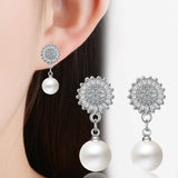 Romantic Star Drop Earrings 925 Silver Jewelry for Women
