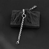 Stainless Steel Pearl Link Bracelet for Women