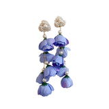 French Vintage Tassel Earrings Long Style Jewelry