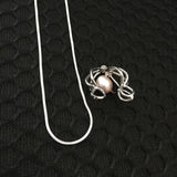 DIY Pearl-Mussel Necklace Box Set with Cage Pendant