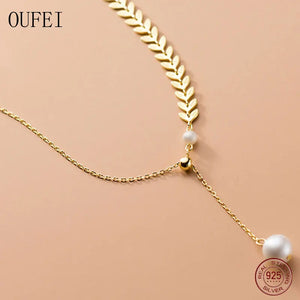 925 Silver Pearl Necklace for Girls