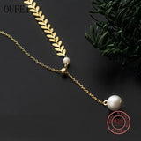 925 Silver Pearl Necklace for Girls