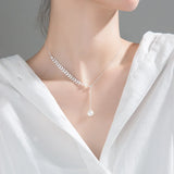 925 Silver Pearl Necklace for Girls