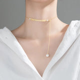 925 Silver Pearl Necklace for Girls