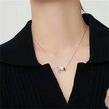 925 Silver Pearl Necklace for Women Clavicle Pendant