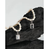 Dainty Pearl Necklace 925 Sterling Silver Elegant Pendant Jewelry